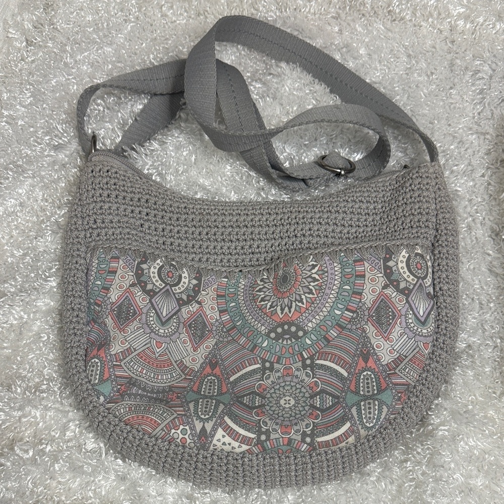 Sakroots grey purse bag crossbody